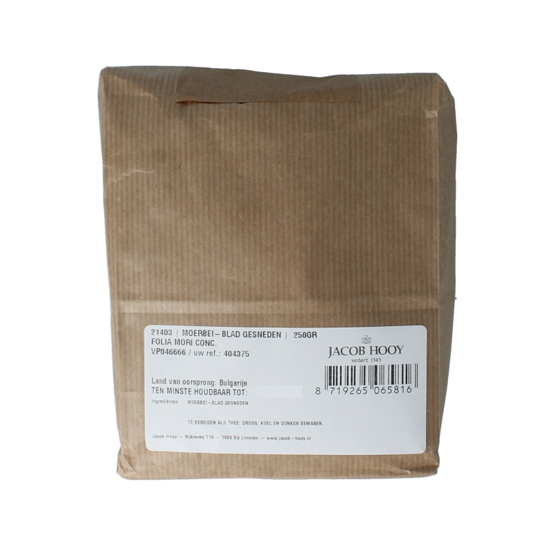 Jacob Hooy Moerbei blad gesneden 250.00 Gram