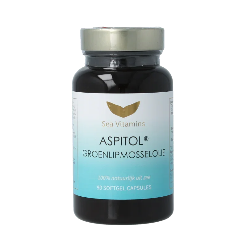 Sea Vitamins Groenlipmosselolie aspitol 90 Vegetarische capsules