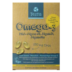 Testa Omega 3 algenolie 250mg DHA vegan NL/DE/EN 60 Vegetarische capsules
