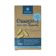 Testa Omega 3 algenolie 300mg DHA + 150mg EPA vegan 60 Vegetarische capsules