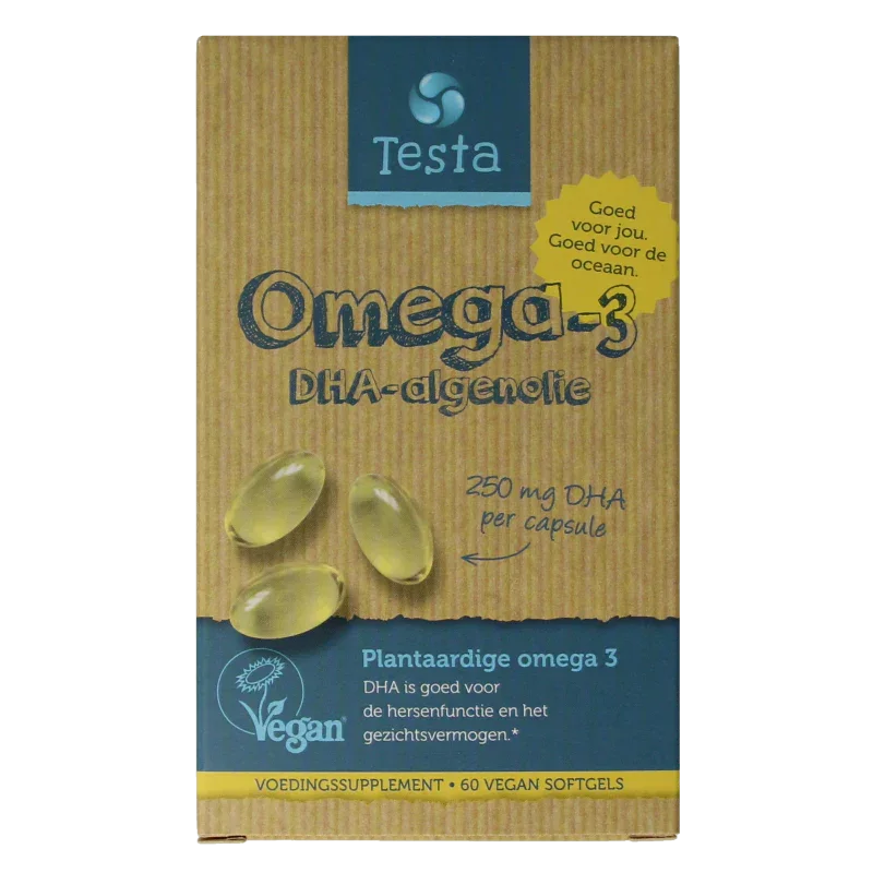 Testa Omega 3 algenolie 250mg DHA vegan NL 60 Vegetarische capsules