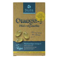 Testa Omega 3 algenolie 250mg DHA vegan NL 60.00 Vegetarische capsules