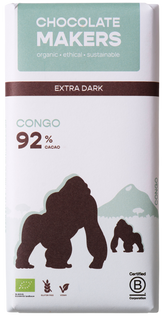 Chocolatemakers Gorilla extra puur 92% bio 80.00 Gram