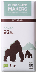 Chocolatemakers Gorilla extra puur 92% bio 80 Gram