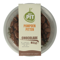 Met PIT Pompoenpitten melkchocolade 150 Gram