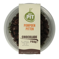 Met PIT Pompoenpitten pure chocolade 150 Gram