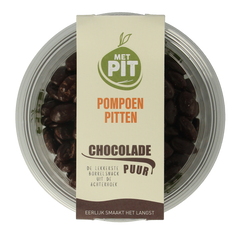 Met PIT Pompoenpitten pure chocolade 150.00 Gram