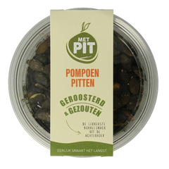 Met PIT Pompoenpitten geroosterd/gezouten 150 Gram