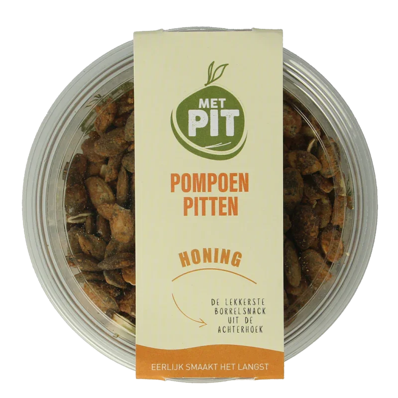 Met PIT Pompoenpitten honing 150 Gram