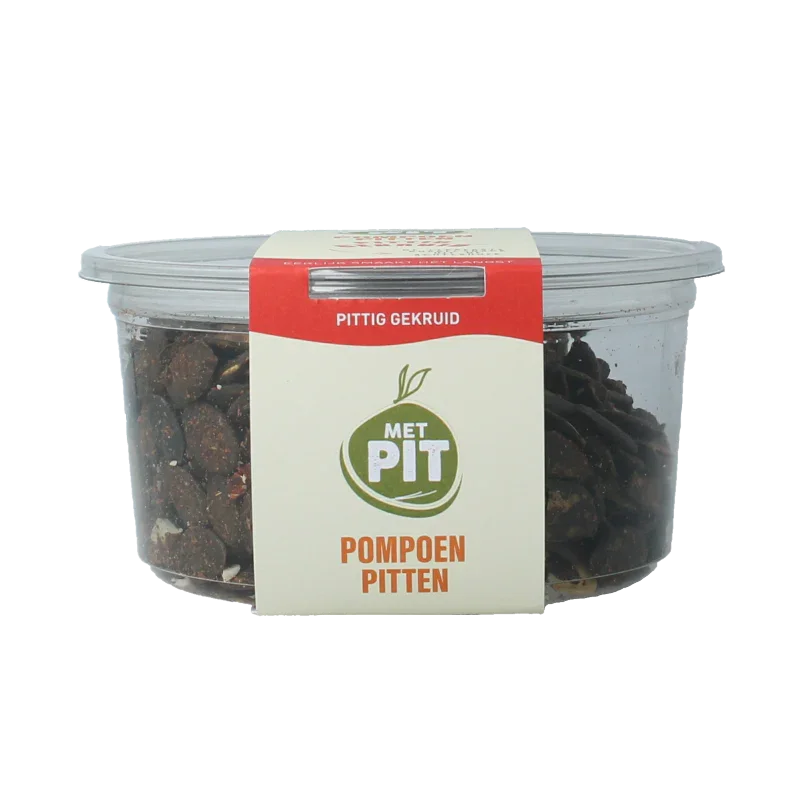 Met PIT Pompoenpitten pittig gekruid 150 Gram