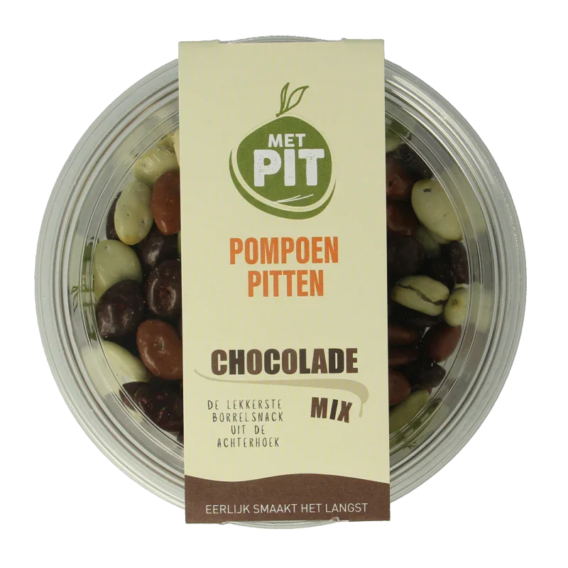 Met PIT Pompoenpitten mix chocolade 150 Gram
