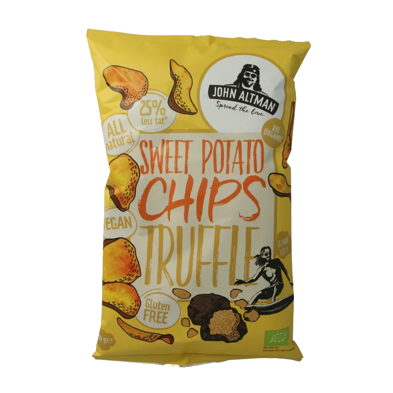 John Altman Zoete aardappel chips truffle bio 90 Gram