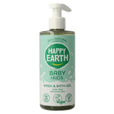 Happy Earth Was & badgel zeepvrij baby & kids 300 Milliliter