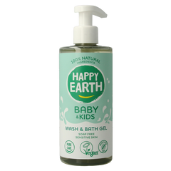 Happy Earth Was & badgel zeepvrij baby & kids 300.00 Milliliter