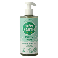 Happy Earth Was & badgel zeepvrij baby & kids 300 Milliliter