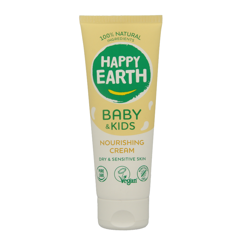 Happy Earth Voedende creme voor baby & kids 75 Milliliter