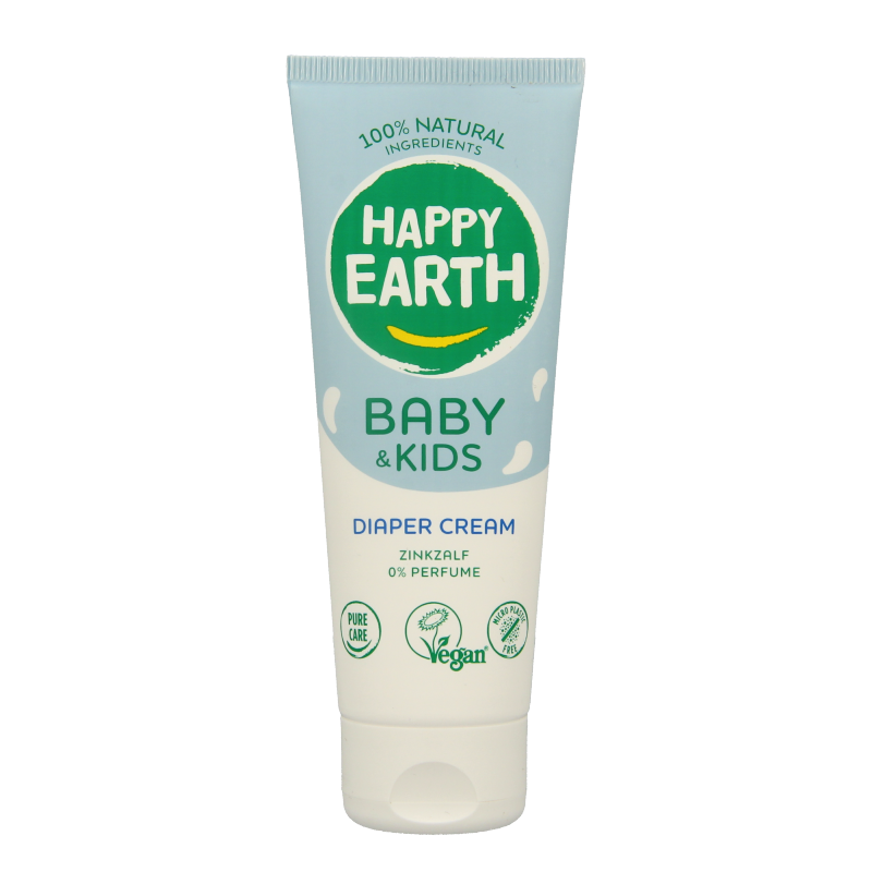 Happy Earth Billencreme zink voor baby & kids 75.00 Milliliter