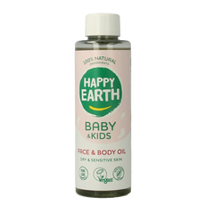 Happy Earth Gezicht & lichaam olie voor baby & kids 150 Milliliter
