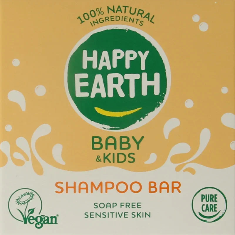 Happy Earth Shampoobar voor baby & kids 50 Gram