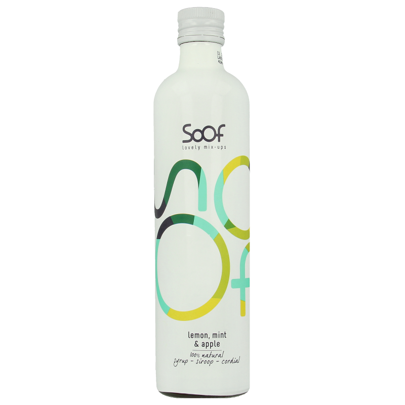 Soof Drinks Siroop citroen munt & appel 340 Milliliter