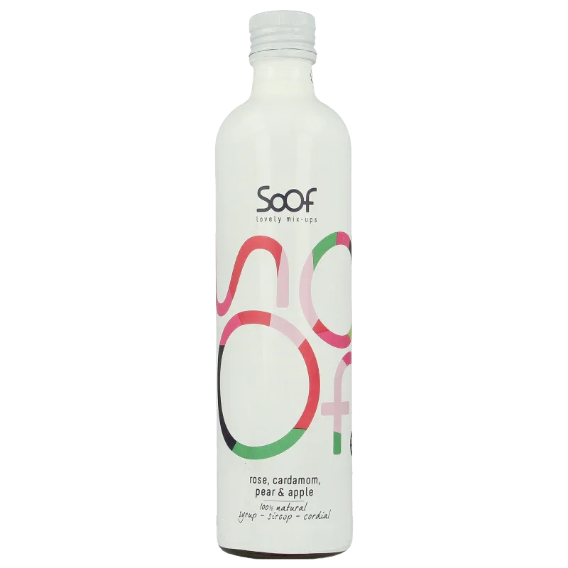 Soof Drinks Siroop kardemom peer & appel 340 Milliliter