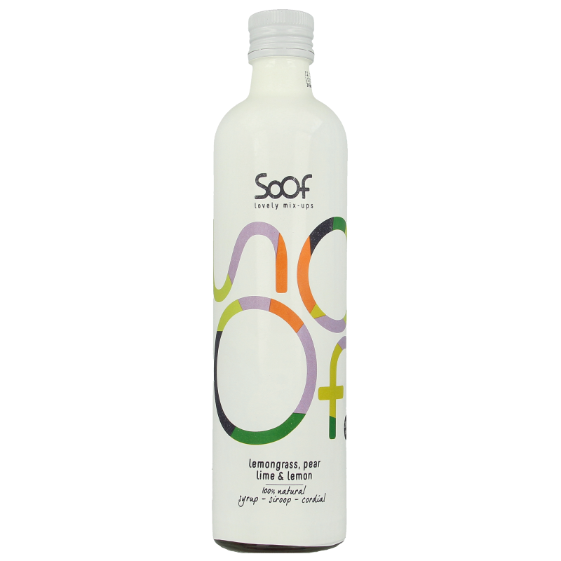 Soof Drinks Siroop citroengras peer limoen 340 Milliliter