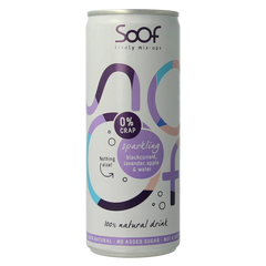 Soof Drinks Sparkling zwarte bes lavendel & appel 250 Milliliter