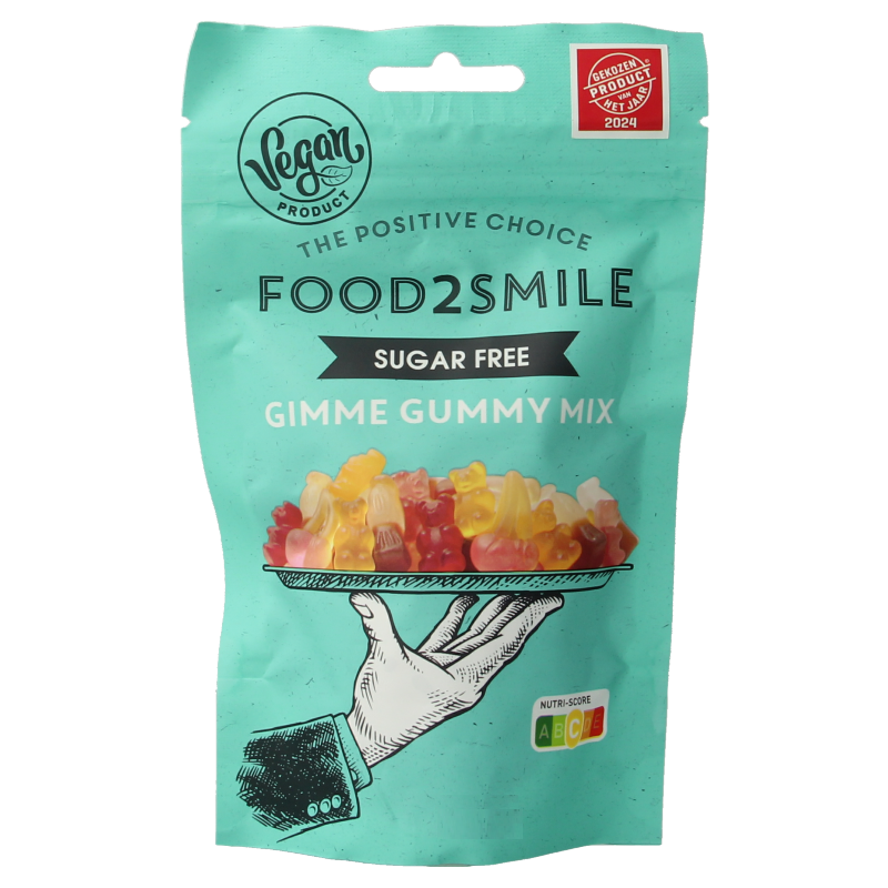 Food2Smile Gimme gummy mix suikervrij lactosevrij 90 Gram