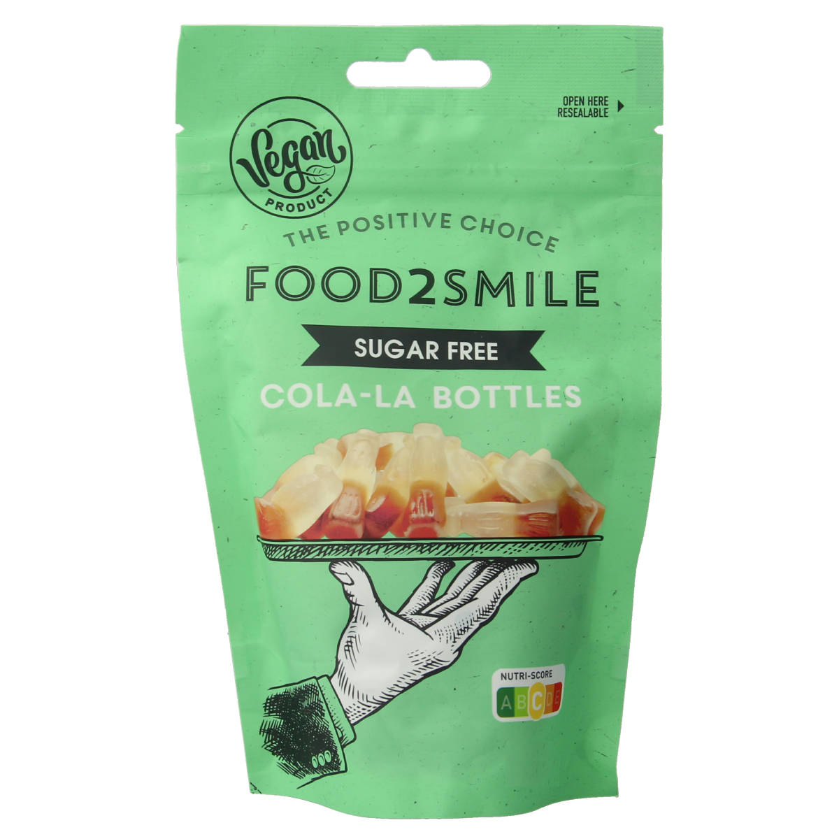 Food2Smile Cola-la bottles suikervrij lactosevrij 90.00 Gram