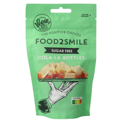 Food2Smile Cola-la bottles suikervrij lactosevrij 90.00 Gram