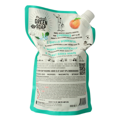 Marcel's Green Soap Wasmiddel kleur perzik & jasmijn navul 1.00 Liter