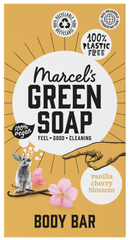Marcel's Green Soap Shower bar vanilla & cherry 150.00 Gram