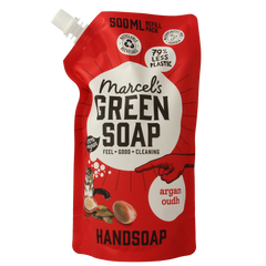 Marcel's Green Soap Handzeep argan & oudh navul 500.00 Milliliter
