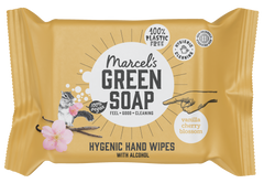 Marcel's Green Soap Hand wipes vanilla & cherry blossom bio 15.00 Stuks