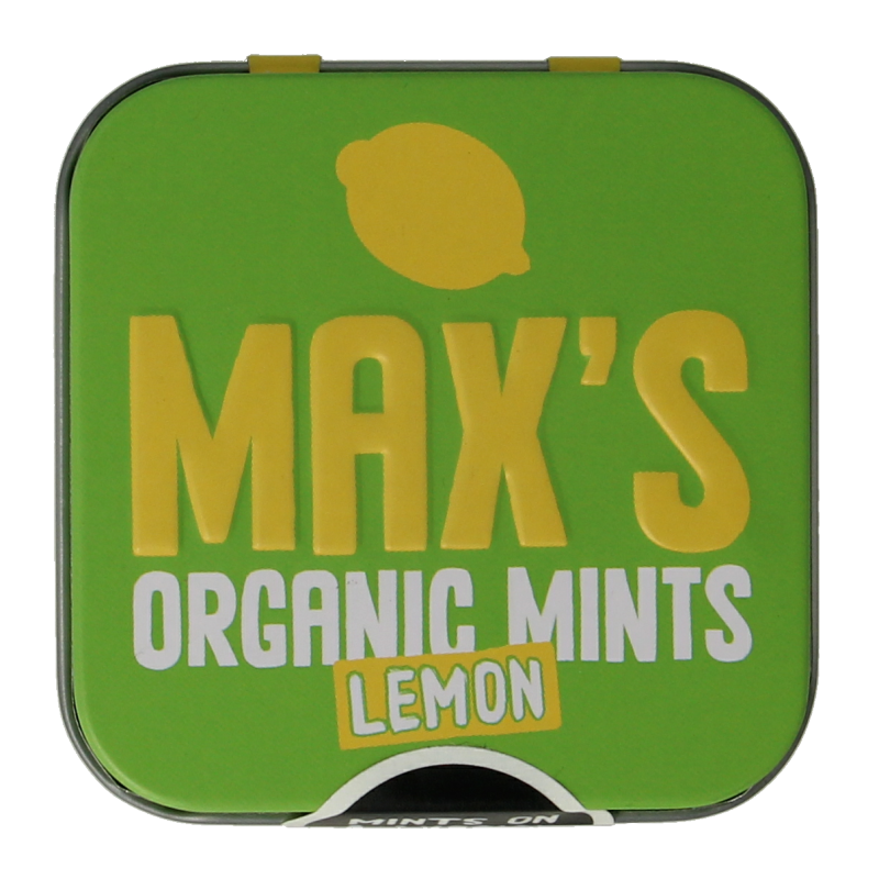 Max mints Lemon blikje vierkant bio 35 Gram