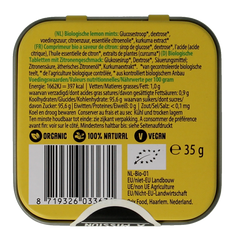 Max mints Lemon blikje vierkant bio 35.00 Gram