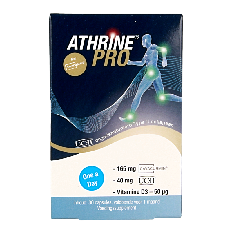 Athrine PRO - UC-II Cavacurmin en Vitamine D3 30 Capsules