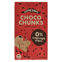 No Sugar Daddies Choco chunks extra puur bio 180 Gram