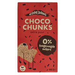 No Sugar Daddies Choco chunks extra puur bio 180.00 Gram