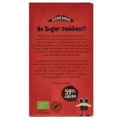 No Sugar Daddies Choco chunks extra puur bio 180.00 Gram