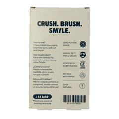 Smyle Tandpasta tabletten zonder fluoride navul 63 Stuks