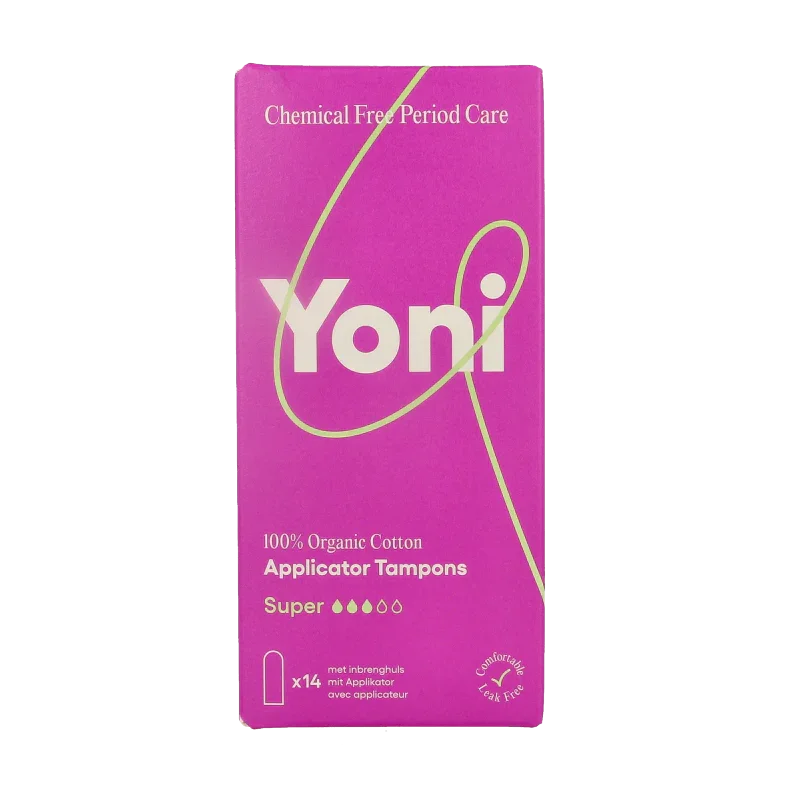 Yoni Tampons super met applicator 14.00 Stuks