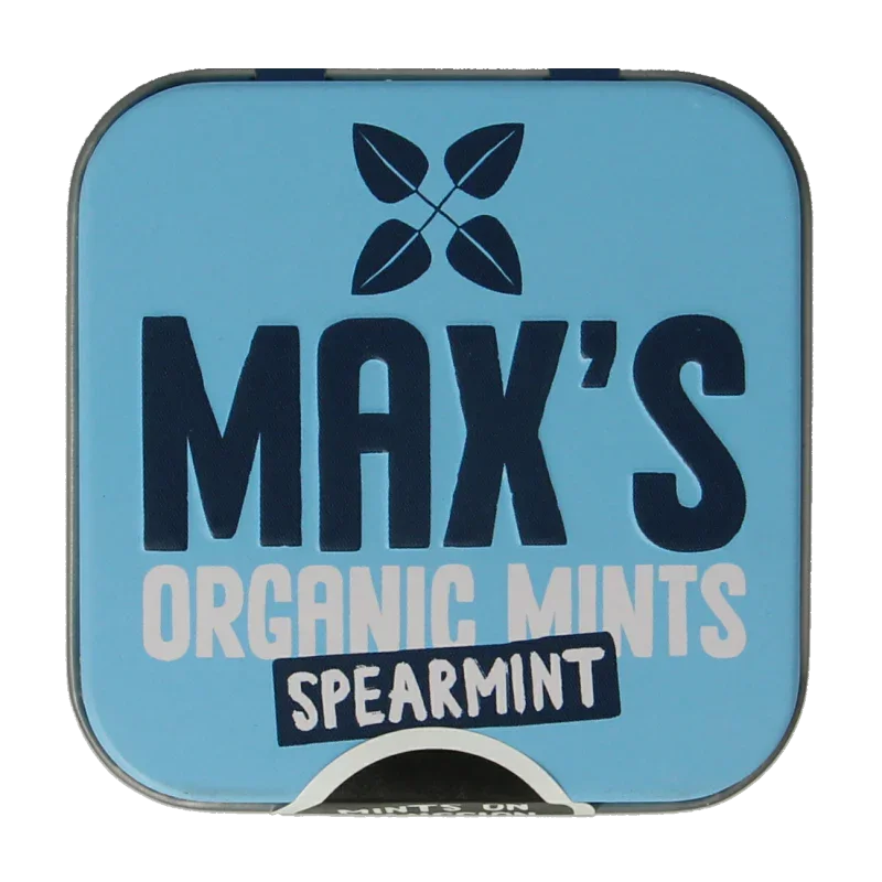 Max mints Spearmint blikje vierkant bio 35 Gram