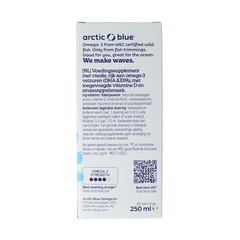 Arctic Blue Omega 3 pure visolie met vitamine D 250.00 Milliliter