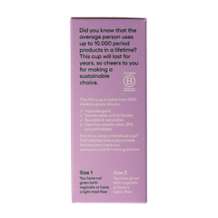 Yoni Menstruatiecup maat 1 1 Stuks