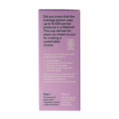 Yoni Menstruatiecup maat 1 1.00 Stuks