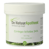Natuurapotheek Ginkgo biloba 24% 50mg 100 Capsules
