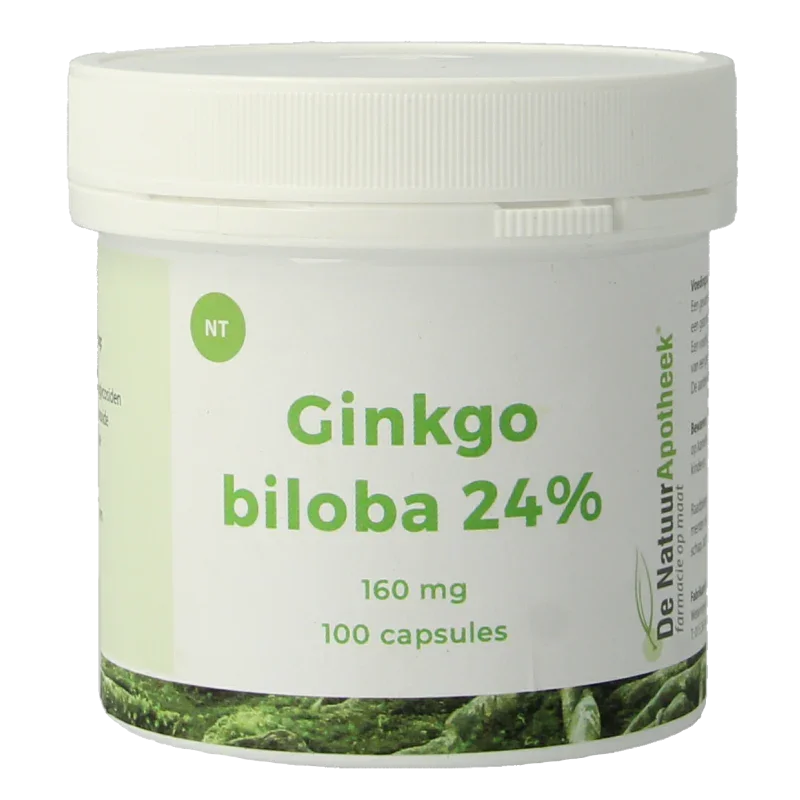 Natuurapotheek Ginkgo biloba 24% 160mg 100.00 Capsules