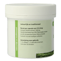 Natuurapotheek Ginkgo biloba 24% 160mg 100.00 Capsules