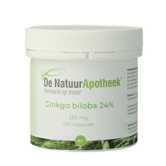 Natuurapotheek Ginkgo biloba 24% 250mg 100 Capsules